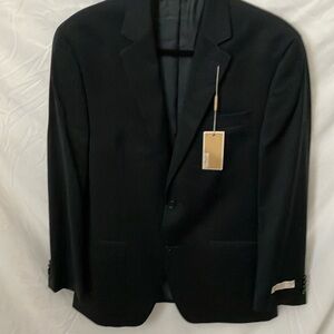 MICHAEL Michael Kors: Black 2 button suit jacket- 38R